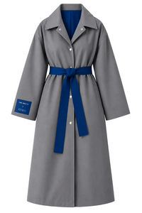 KIMONO GRÅ TRENCH COAT