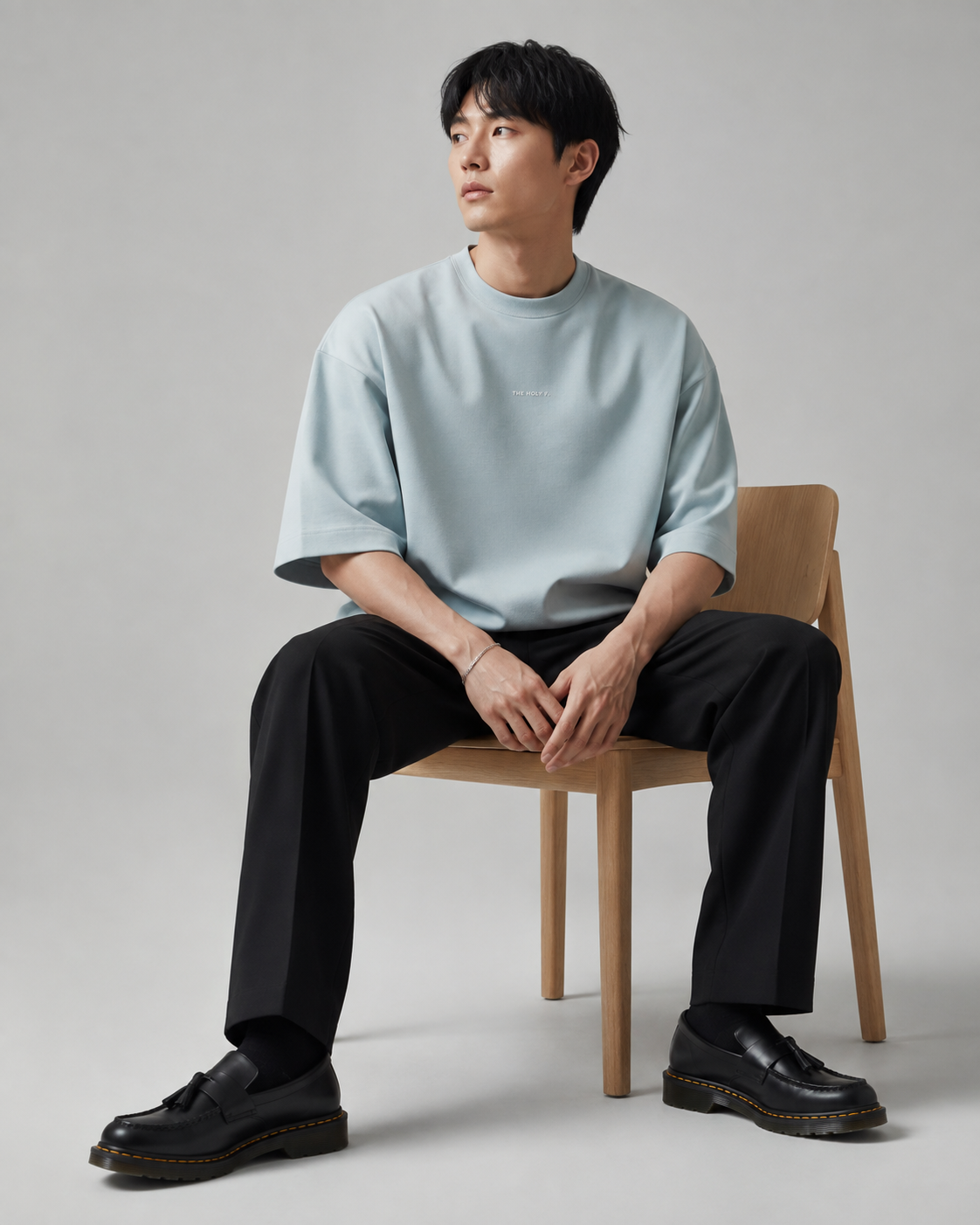 Light Blue Boxy Tee