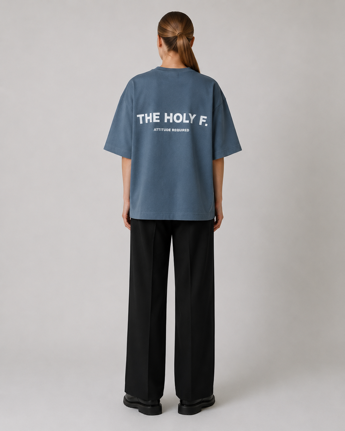 Slate Blue Boxy Tee