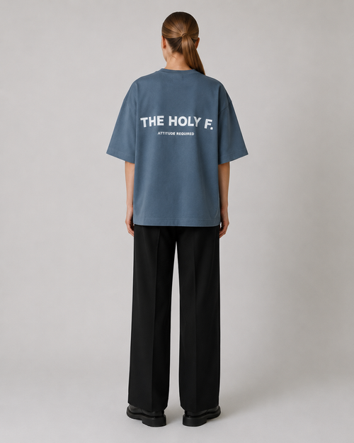 Slate Blue Boxy Tee