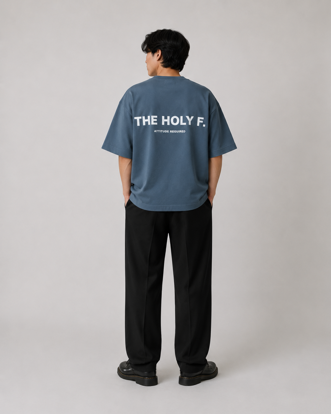 Slate Blue Boxy Tee
