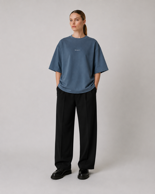 Slate Blue Boxy Tee