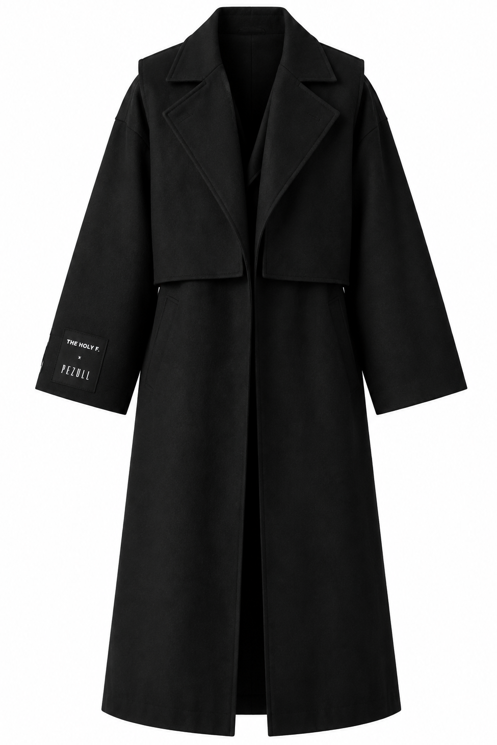 BLACK TRENCH COAT 3in1