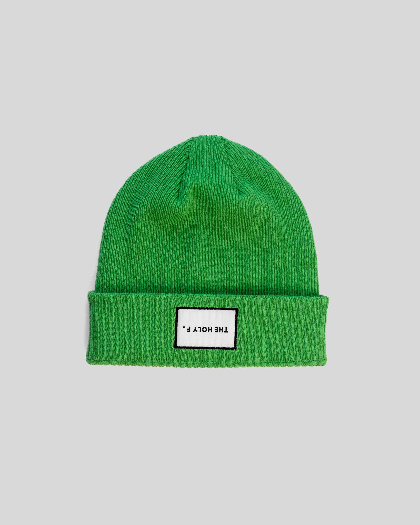 NEON GREEN RIB BEANIE