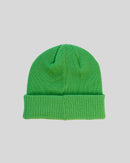 NEON GREEN RIB BEANIE