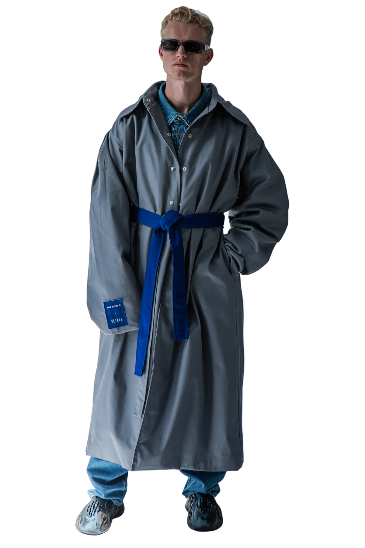 KIMONO GRÅ TRENCH COAT